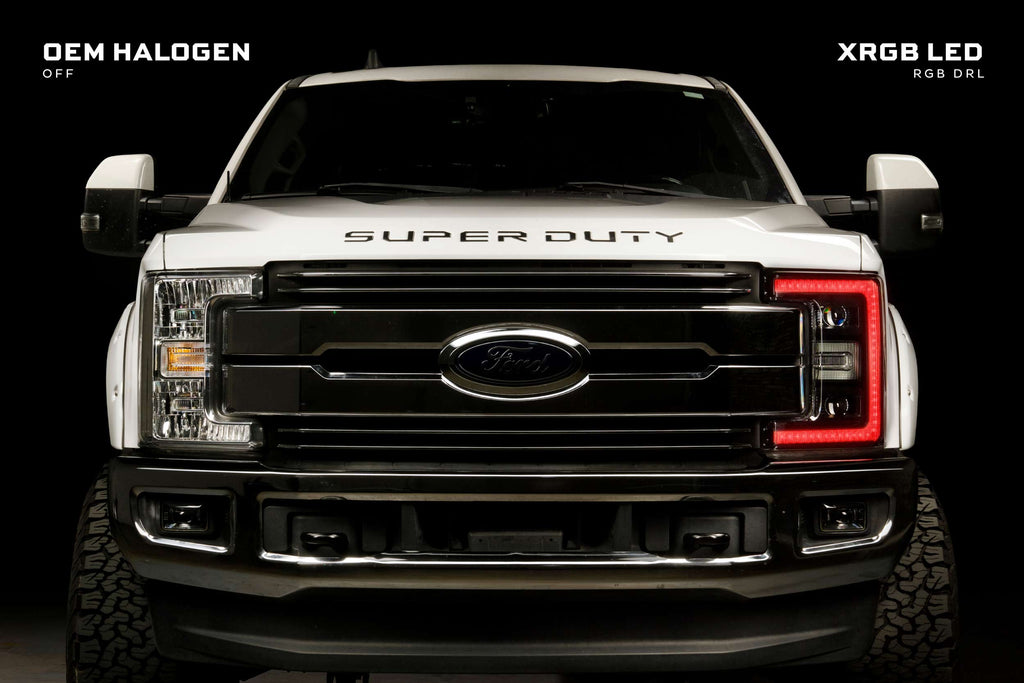 XRGB LED Headlights: 17-19 Ford Super Duty (Set)