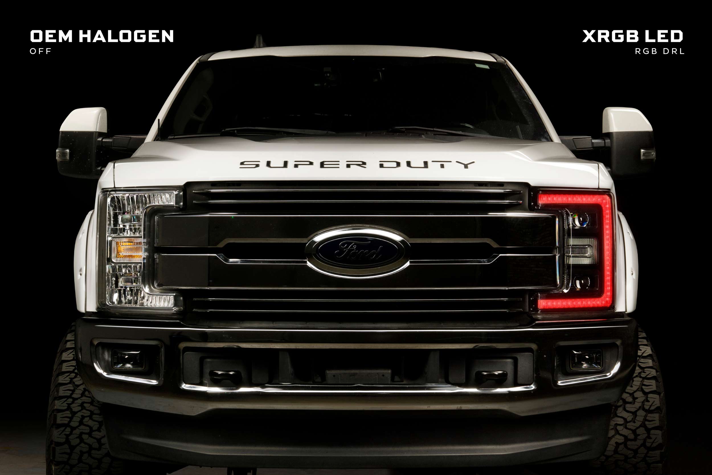 XRGB LED Headlights: 17-19 Ford Super Duty (Set)