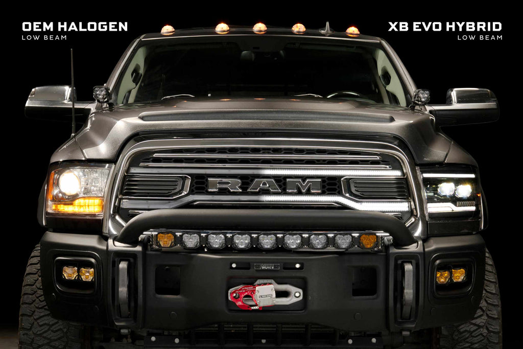 XB Evo Hybrid Headlights: 09-18 Dodge Ram (Set)