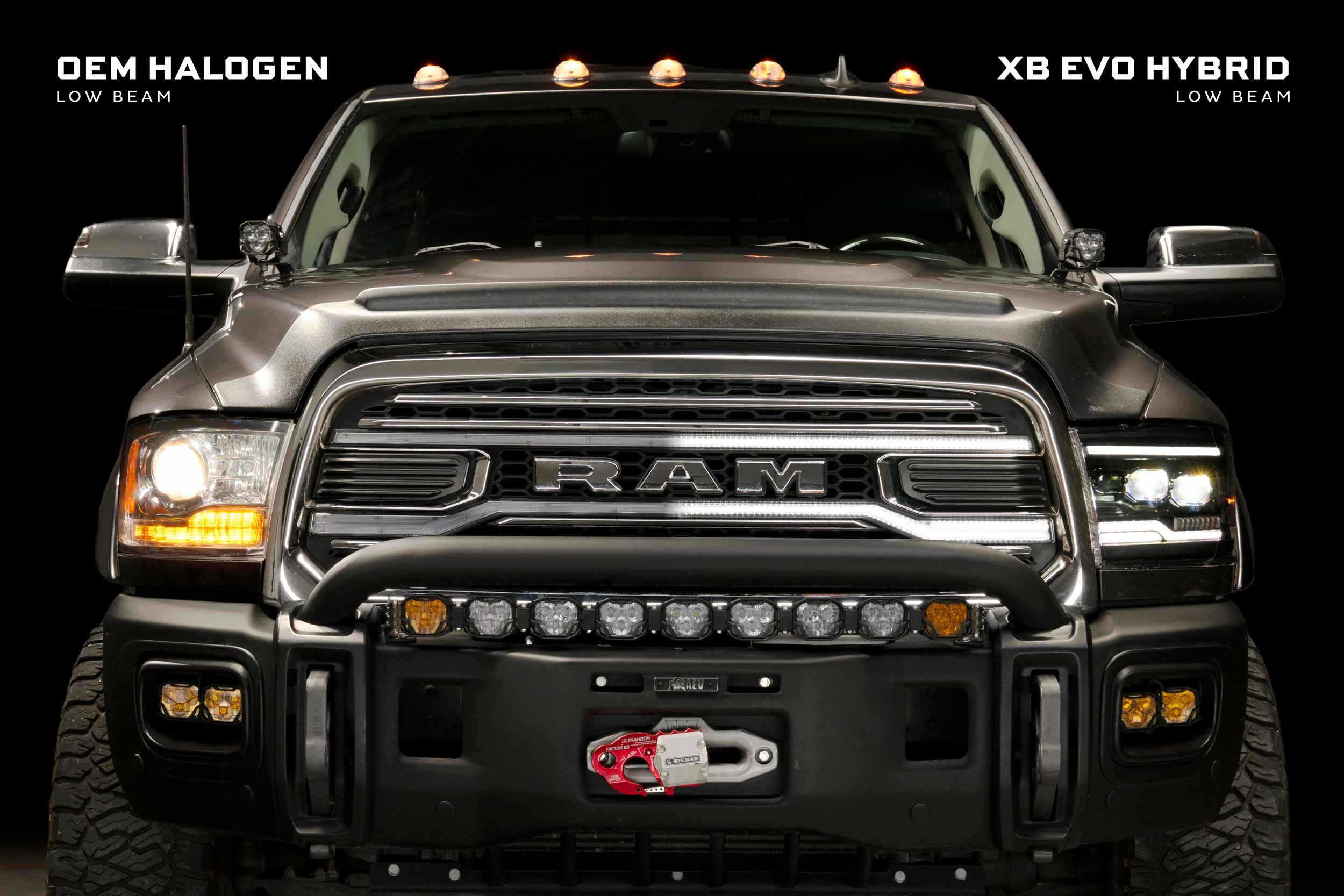 XB Evo Hybrid Headlights: 09-18 Dodge Ram (Set)