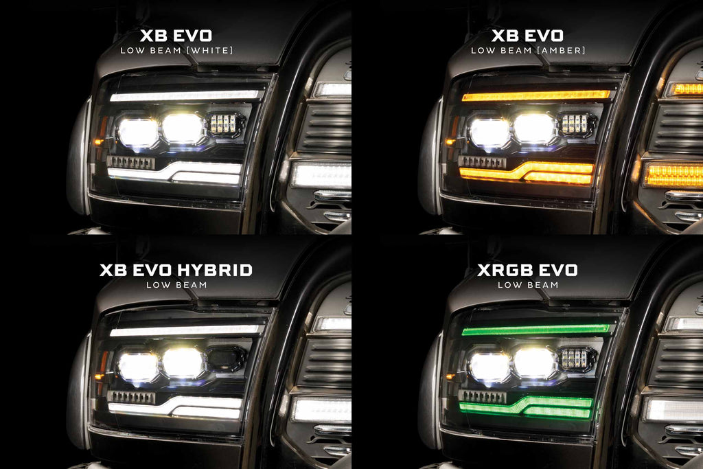 XB Evo Hybrid Headlights: 09-18 Dodge Ram (Set)