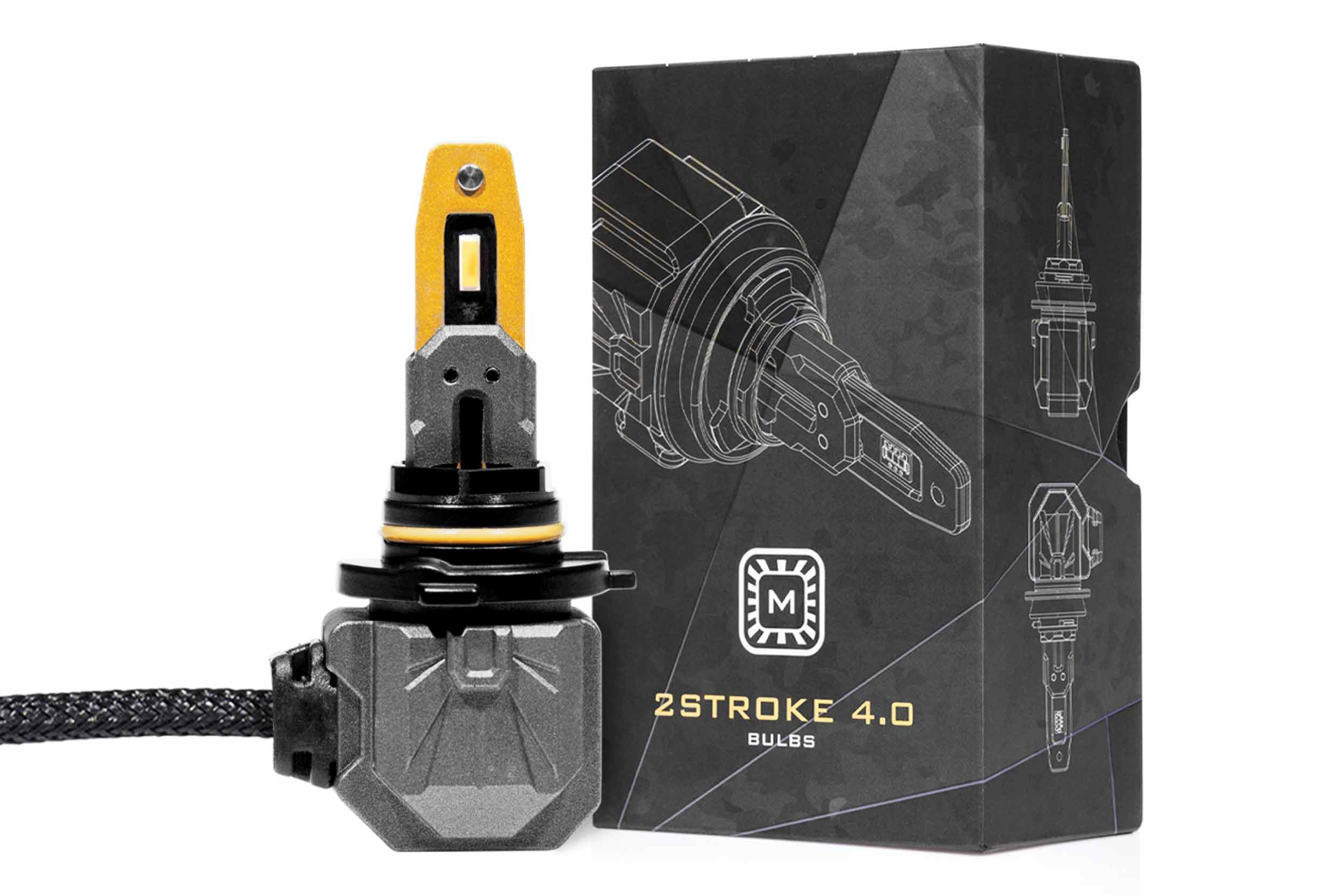 9005/H10: 2Stroke 4.0 LED Bulb (Yellow) (Each)