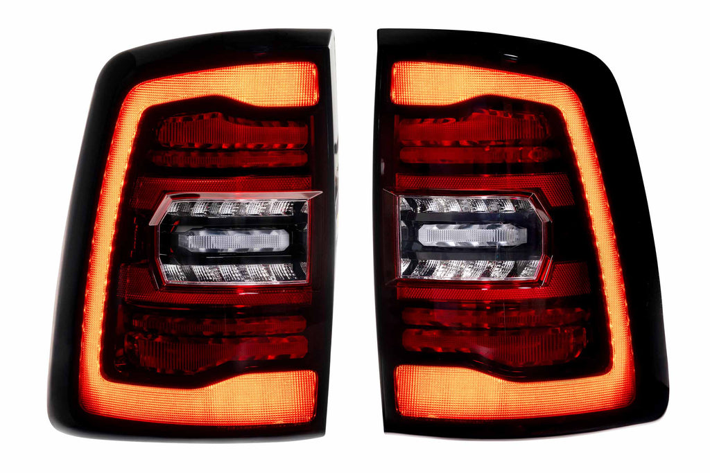 XB LED Tail Lights: Ram HD (19-24 / Red Lens / Set)