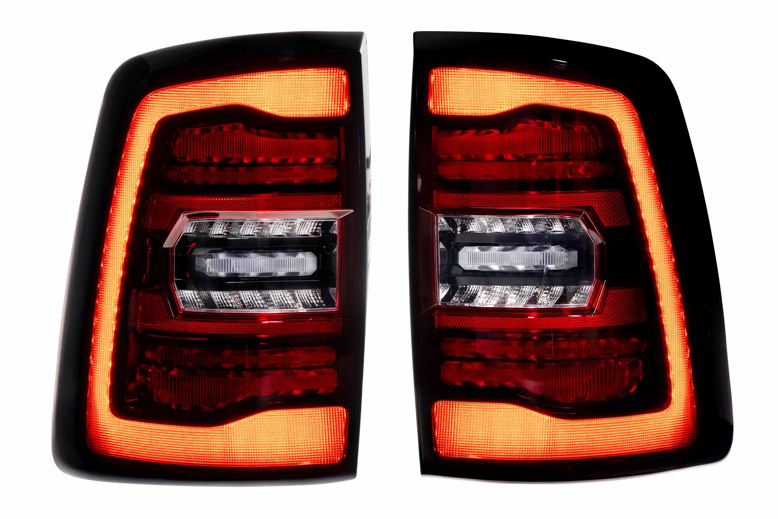 XB LED Tail Lights: Ram HD (19-24 / Red Lens / Set)