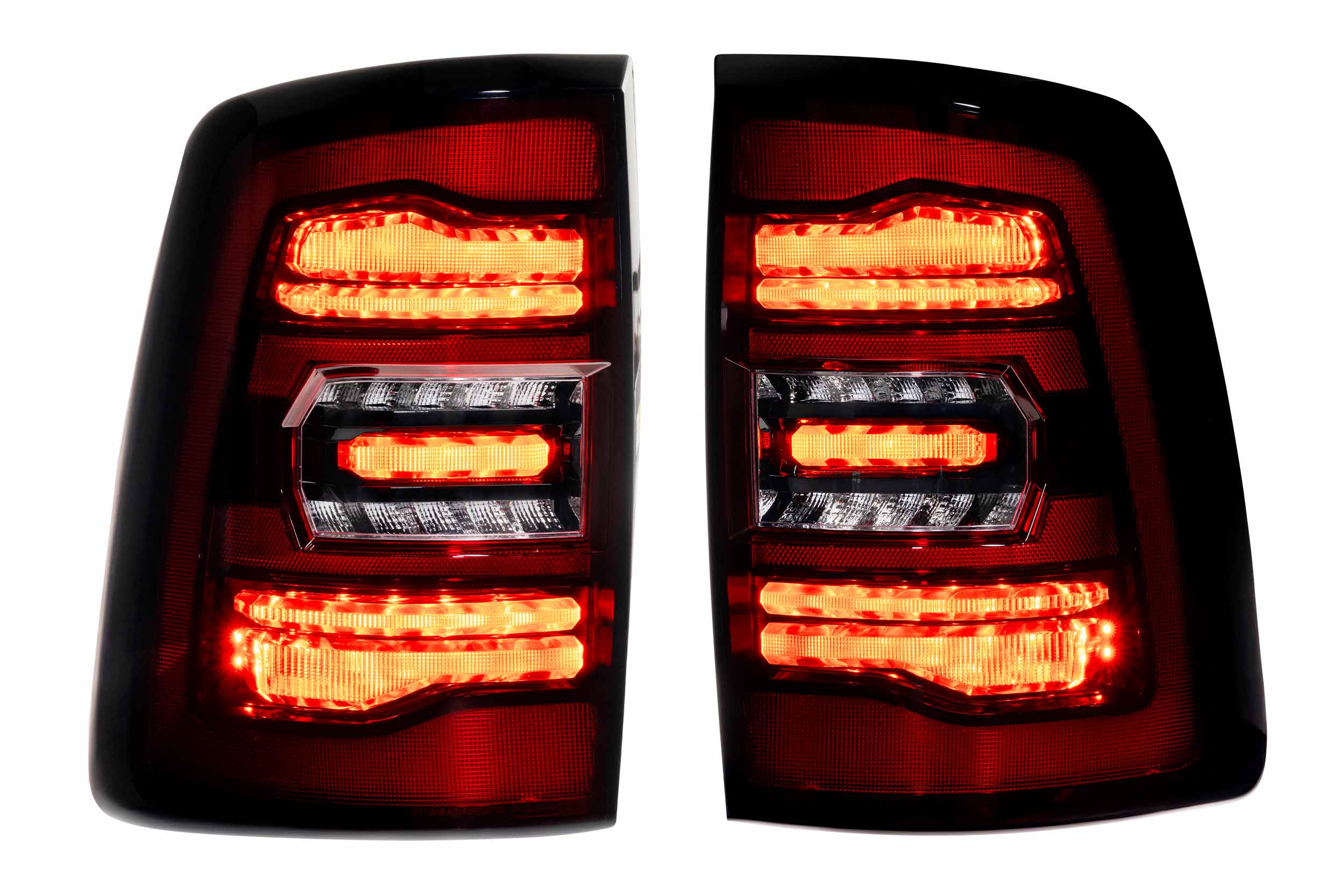 XB LED Tail Lights: Ram HD (19-24 / Red Lens / Set)