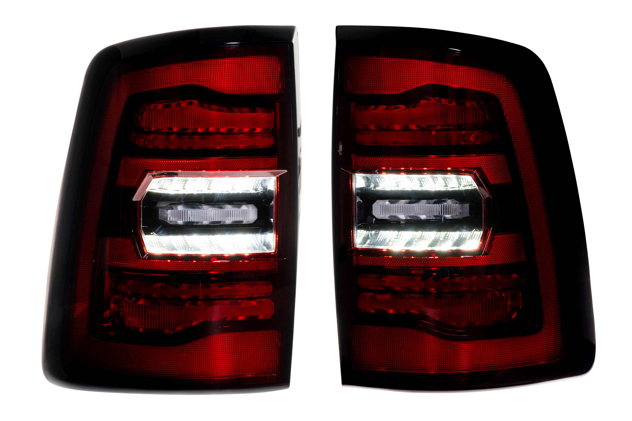 XB LED Tail Lights: Ram HD (19-24 / Red Lens / Set)