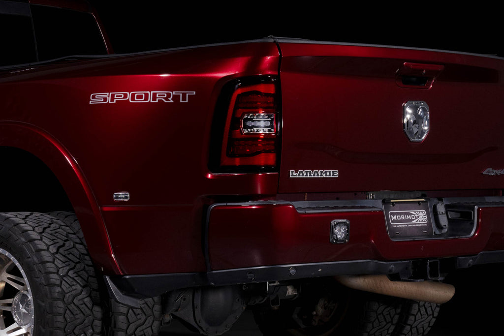 XB LED Tail Lights: Ram HD (19-24 / Red Lens / Set)