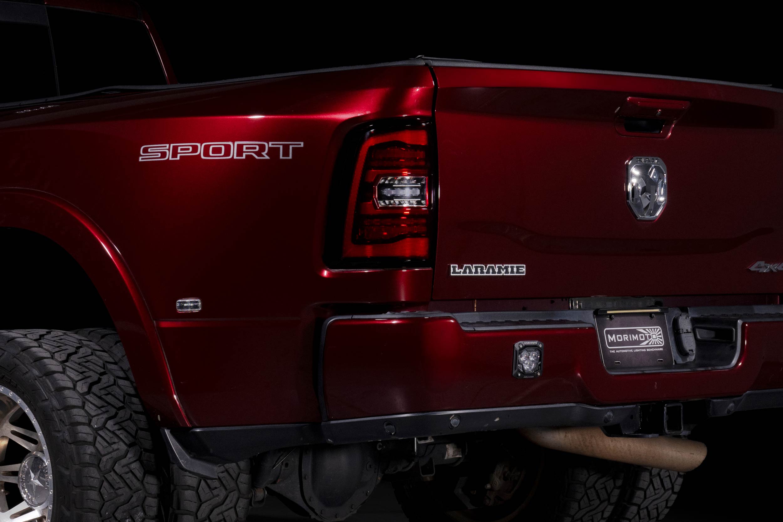XB LED Tail Lights: Ram HD (19-24 / Red Lens / Set)