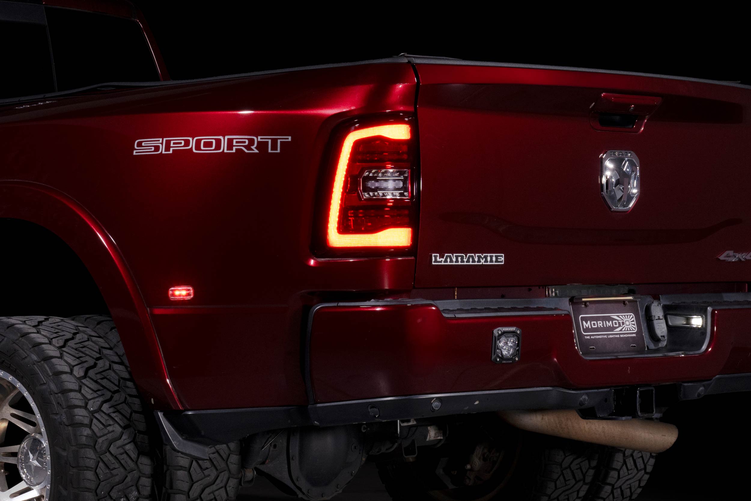 XB LED Tail Lights: Ram HD (19-24 / Red Lens / Set)