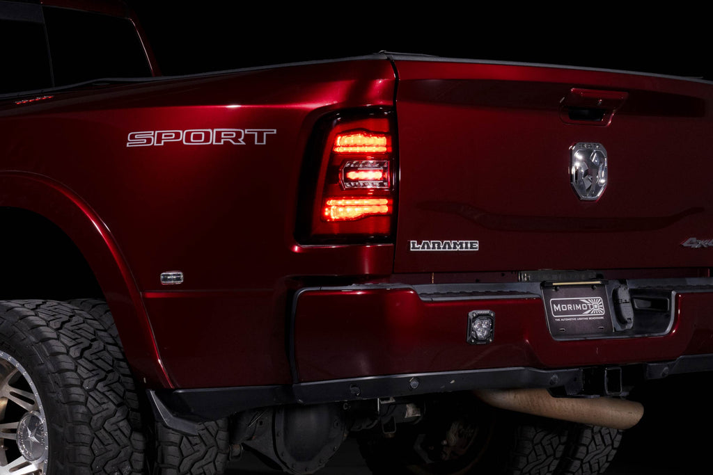 XB LED Tail Lights: Ram HD (19-24 / Red Lens / Set)