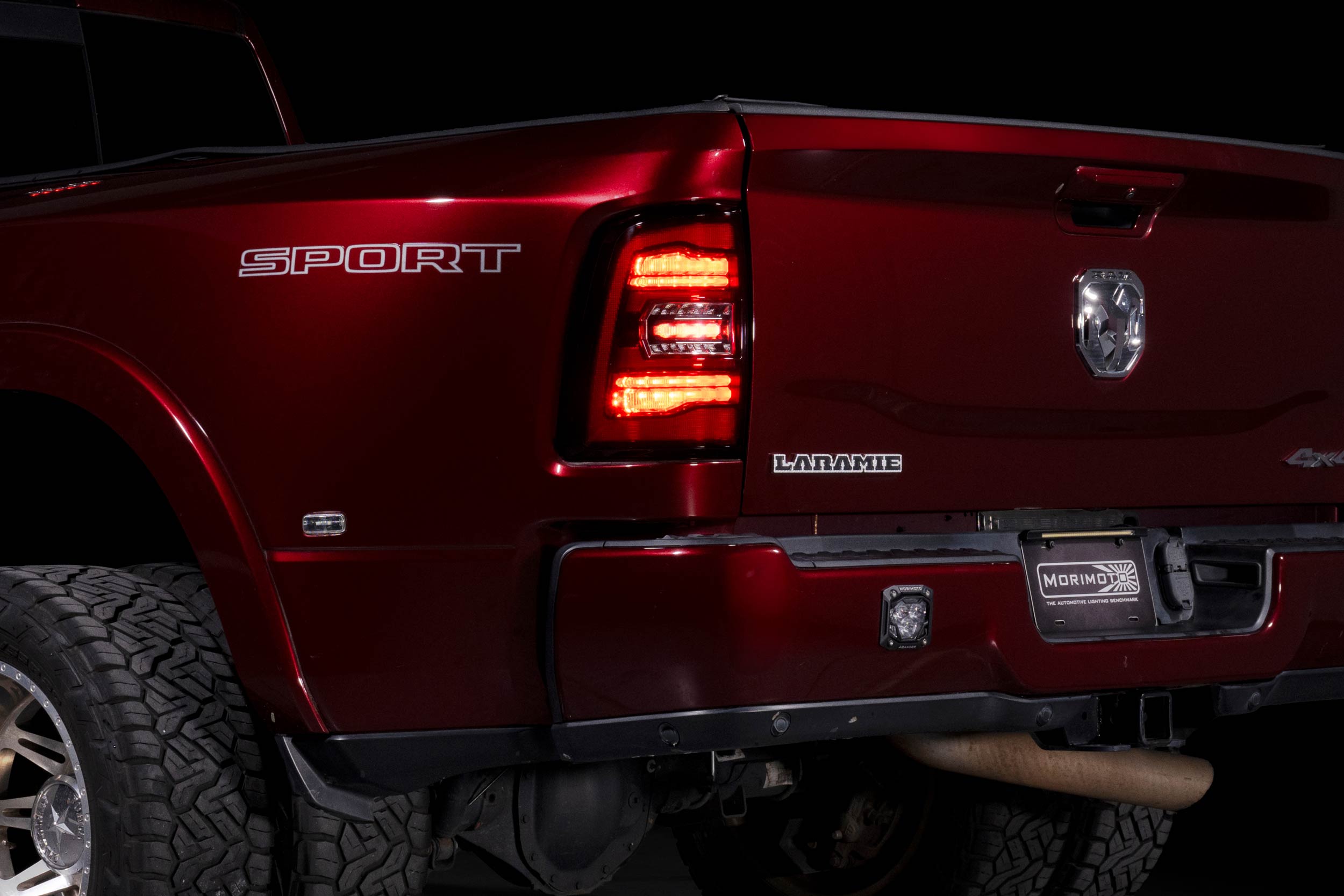 XB LED Tail Lights: Ram HD (19-24 / Red Lens / Set)