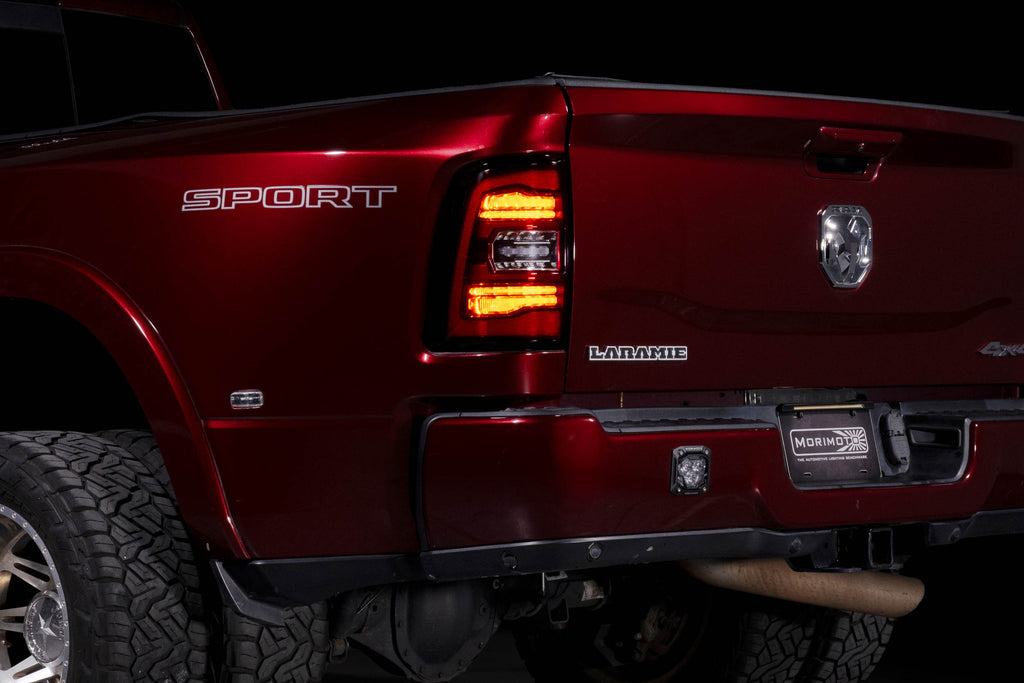 XB LED Tail Lights: Ram HD (19-24 / Red Lens / Set)