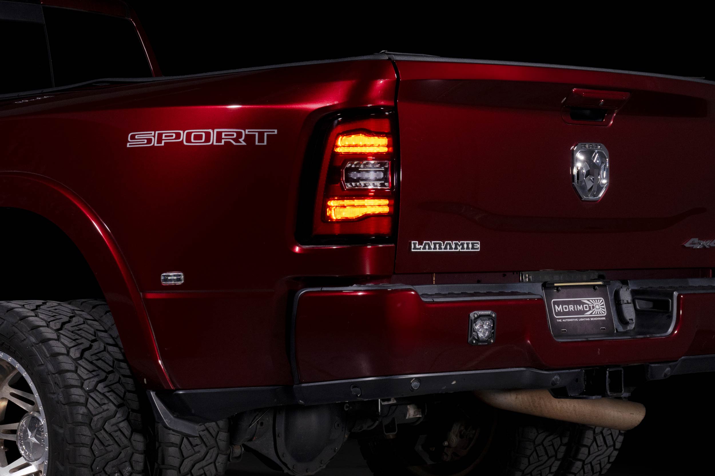 XB LED Tail Lights: Ram HD (19-24 / Red Lens / Set)