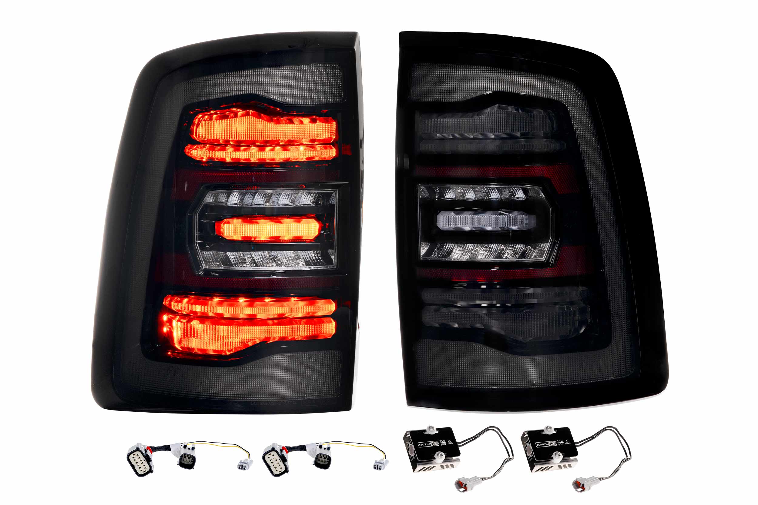 XB LED Tail Lights: Ram HD (19-24 / Smoked Lens / Set)