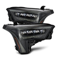 AlphaRex (NOVA-Series) (22+) Toyota Tundra Projector Headlights - Alpha-Black w/ Amber DRL