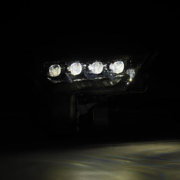 AlphaRex (NOVA-Series) (22+) Toyota Tundra Projector Headlights - Alpha-Black w/ Amber DRL