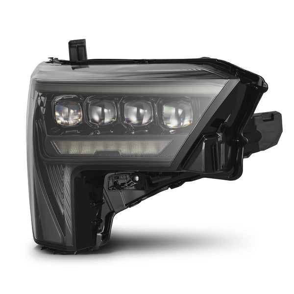 AlphaRex (NOVA-Series) (22+) Toyota Tundra Projector Headlights - Alpha-Black w/ Amber DRL