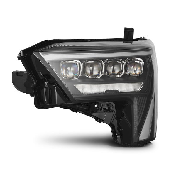 AlphaRex (NOVA-Series) (22+) Toyota Tundra Projector Headlights - Black w/ Amber DRL