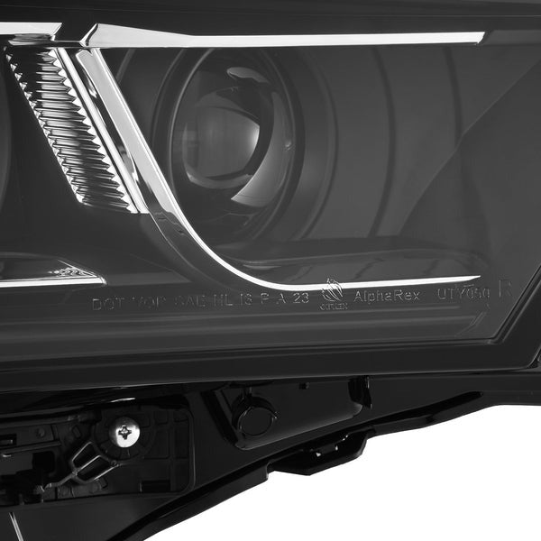 AlphaRex (LUXX-Series) (22+) Toyota Tundra Projector Headlights - Black w/ White DRL