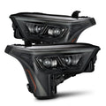 AlphaRex (LUXX-Series) (22+) Toyota Tundra Projector Headlights - Alpha-Black w/ Amber DRL
