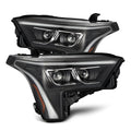 AlphaRex (LUXX-Series) (22+) Toyota Tundra Projector Headlights - Black w/ Amber DRL