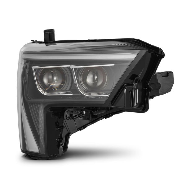 AlphaRex (LUXX-Series) (22+) Toyota Tundra Projector Headlights - Black w/ Amber DRL