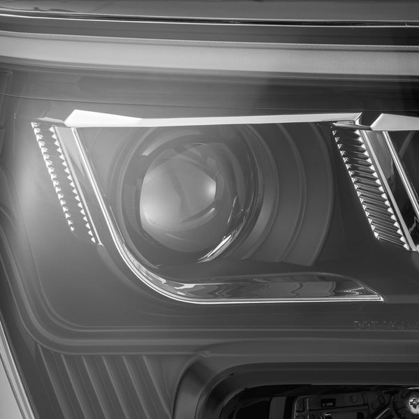 AlphaRex (LUXX-Series) (22+) Toyota Tundra Projector Headlights - Black w/ Amber DRL