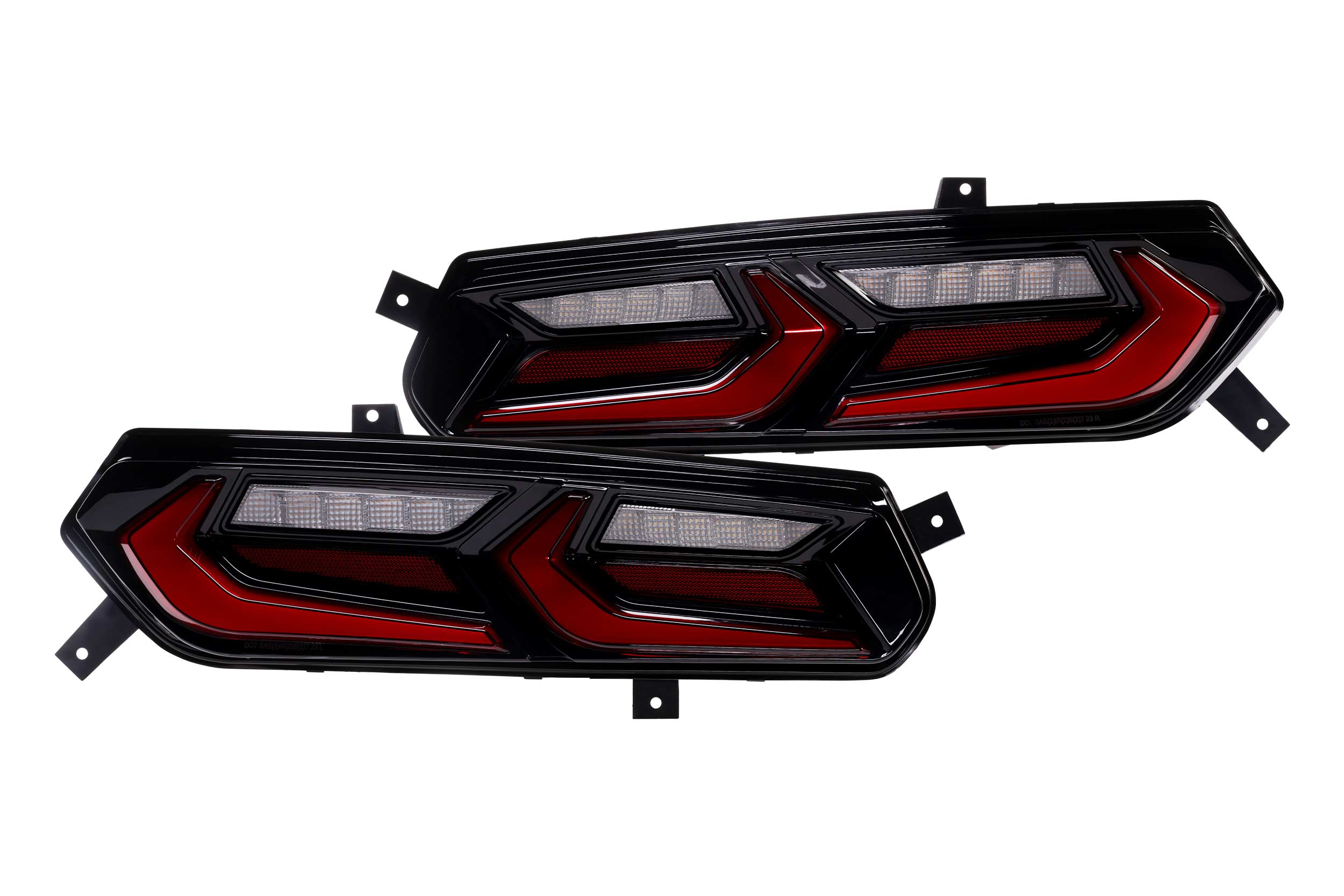 XB LED Tail Lights: Corvette C7 (14-19 / Red Lens Facelift / Set)