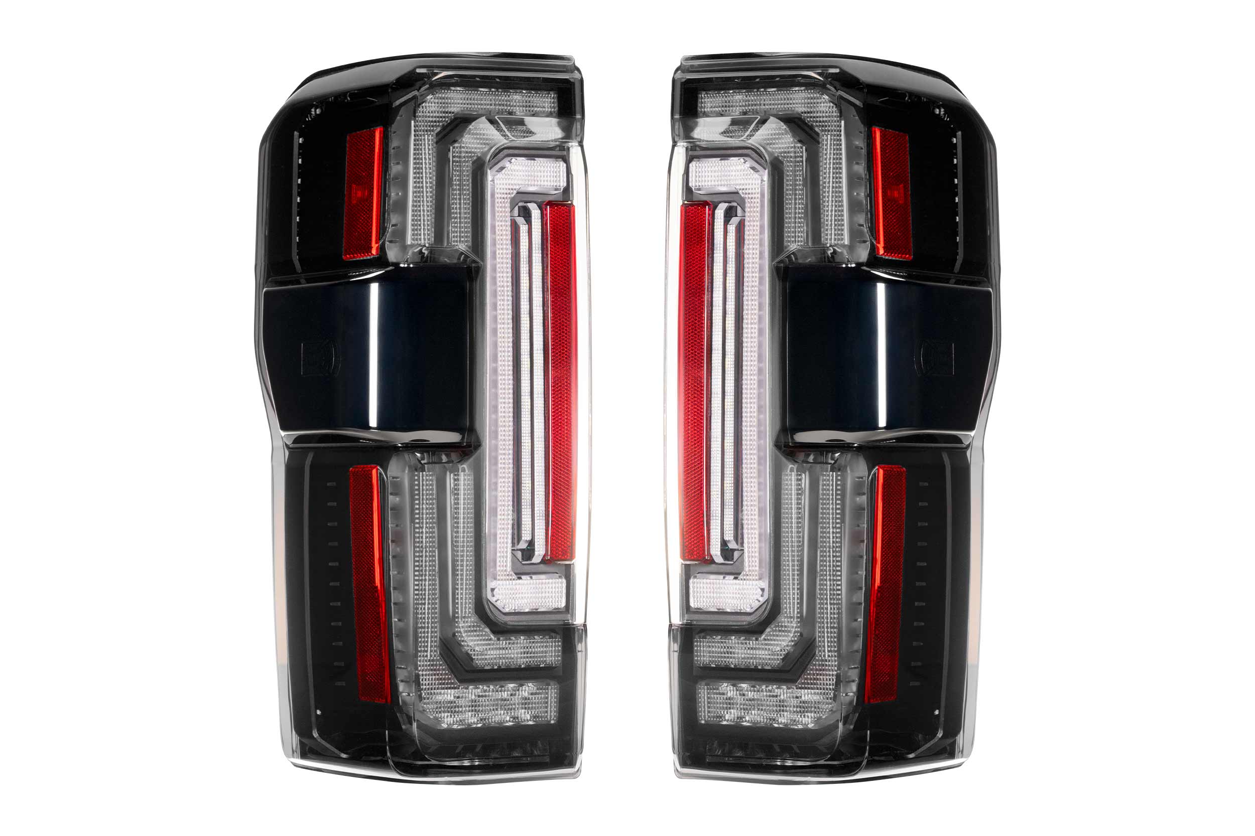 XB LED Tail Lights: 23-27 Ford Super Duty (Smoked Lens / Set)