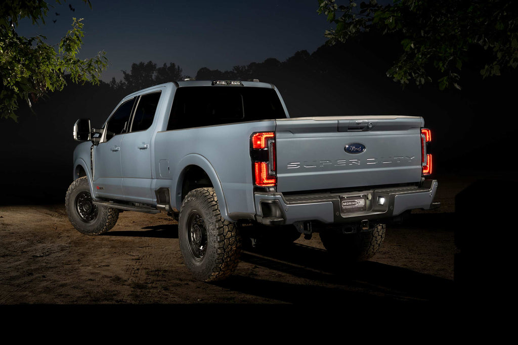 XB LED Tail Lights: 23-27 Ford Super Duty (Smoked Lens / Set)