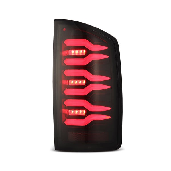 AlphaRex (Luxx-Series) (02-06) Dodge Ram LED Tail Lights - Black-Red