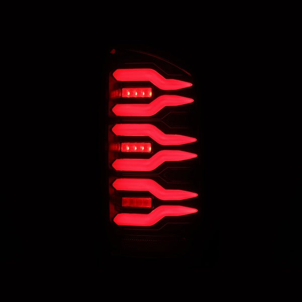 AlphaRex (Luxx-Series) (02-06) Dodge Ram LED Tail Lights - Black-Red