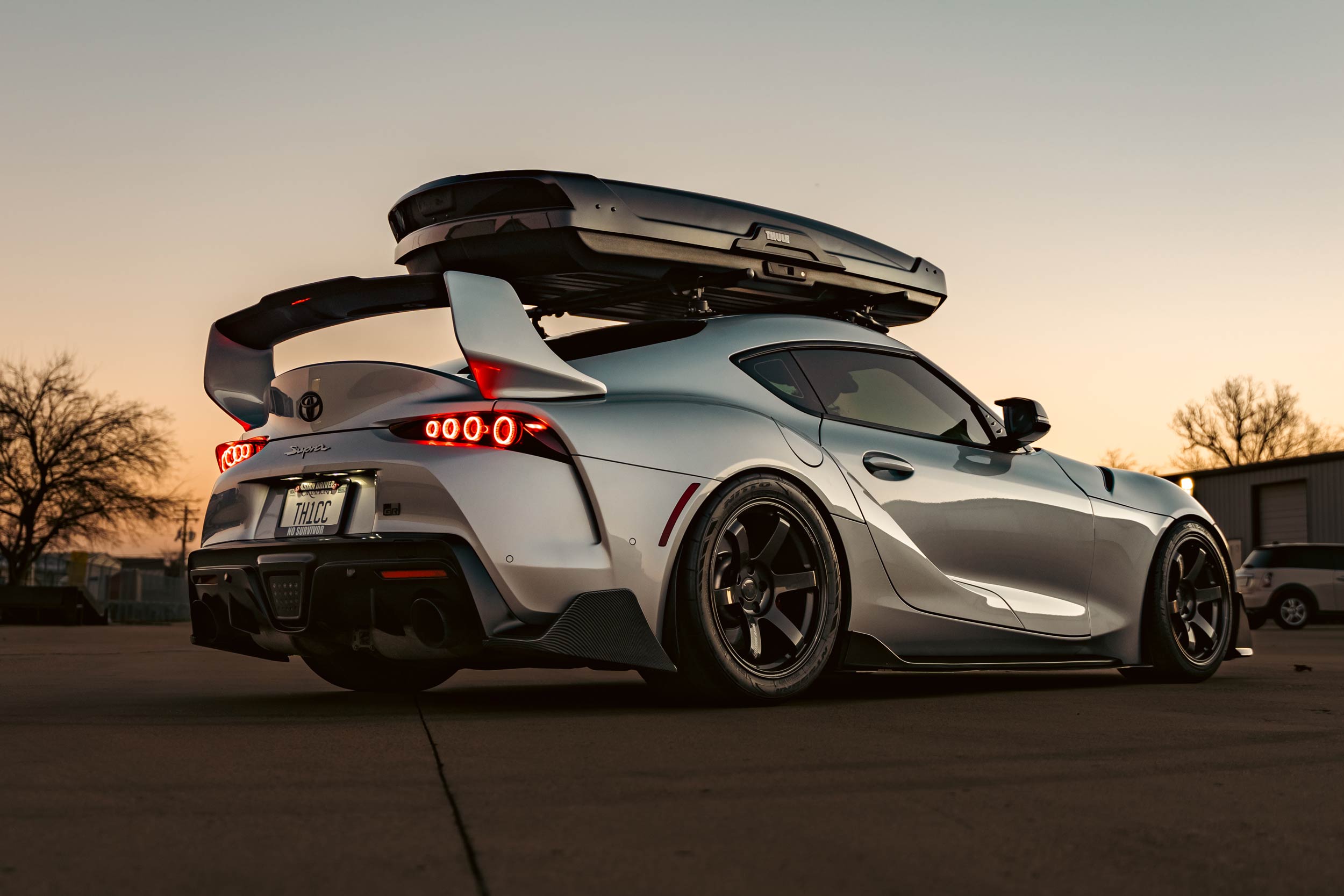 XB LED Tail Lights: Toyota Supra (20+ / Red Lens / Set)