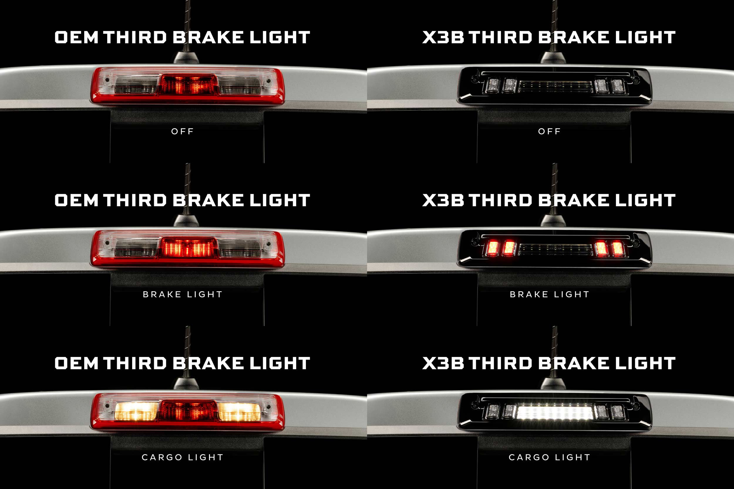 X3B LED Third Brake Light: 2015+ Colorado/Canyon