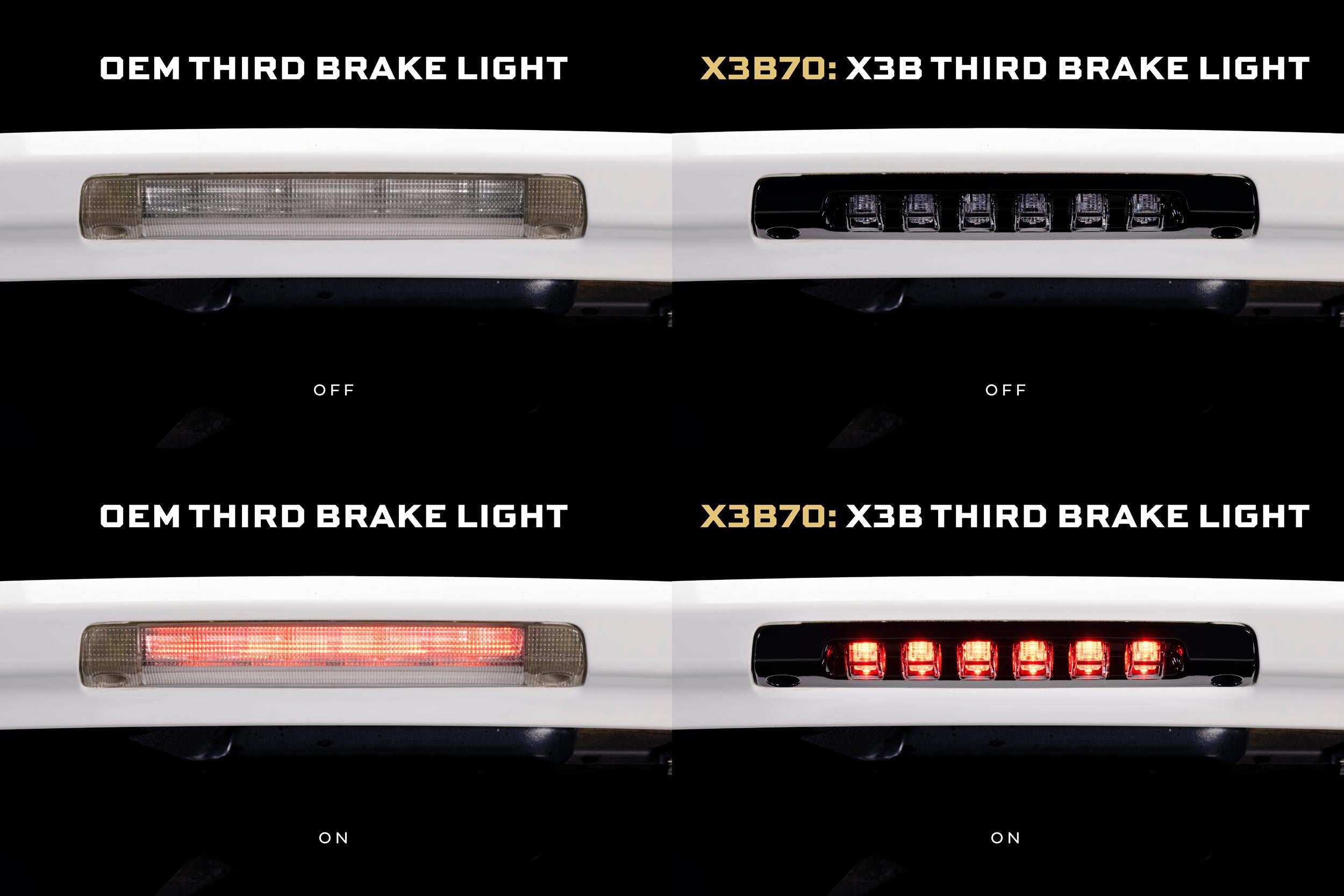 X3B LED Third Brake Light: 10-24 Toyota 4Runner