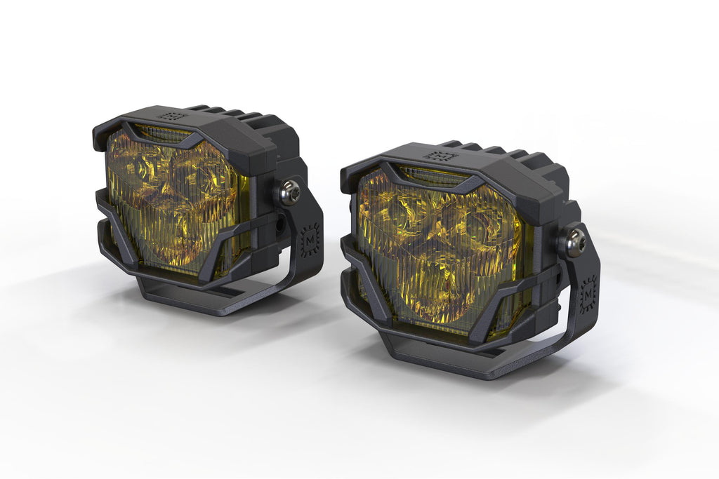 Morimoto 4Banger Ditch Light Kit: 21+ F150 (HXB Yellow Flood Beam)