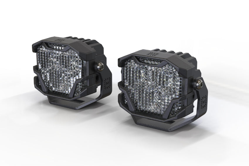 Morimoto 4Banger Ditch Light Kit: 09-18 Ram (HXB White Flood Beam)