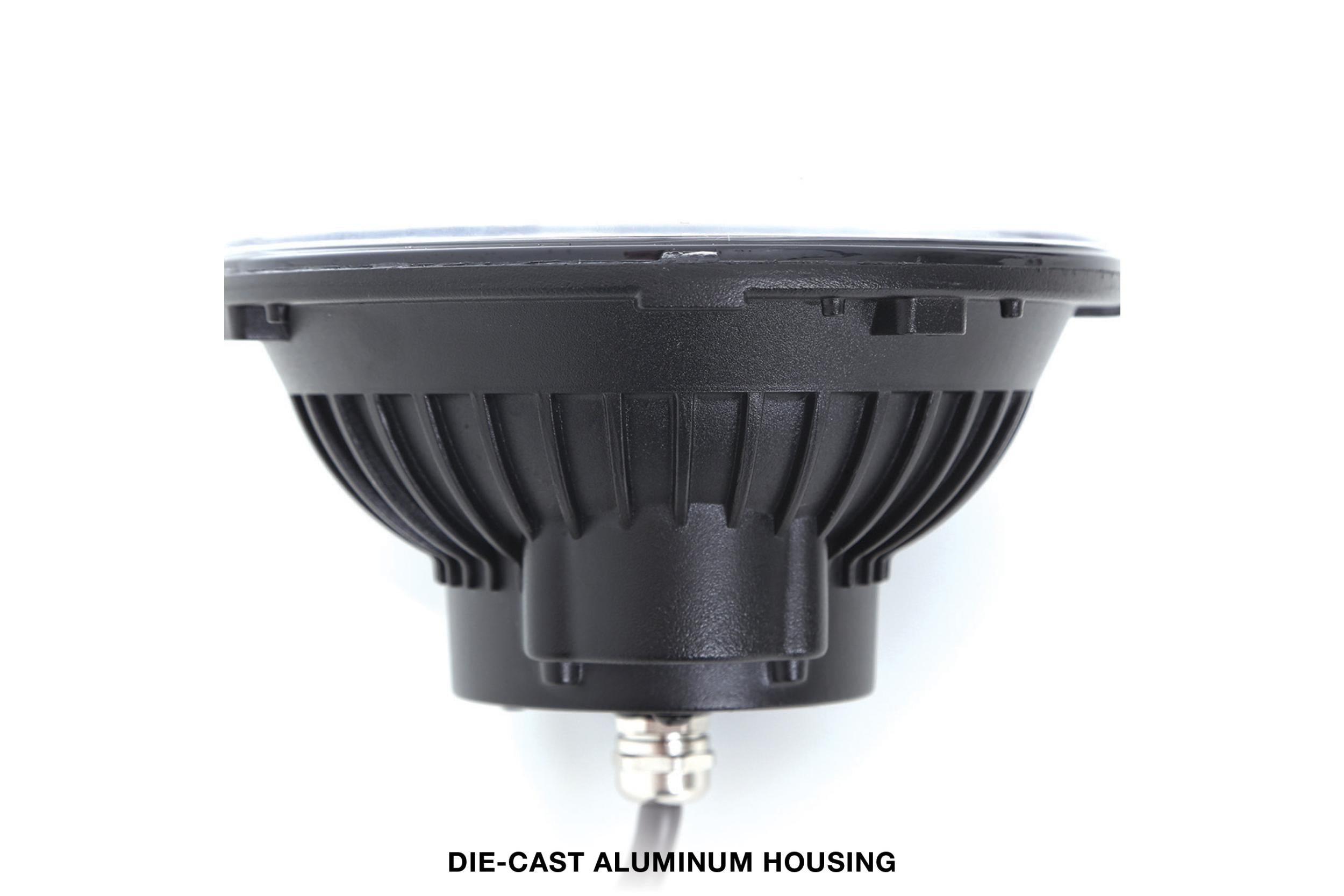 Pro Comp Jeep Headlights: 7" Round LED Hi/Lo (07-18 JK)