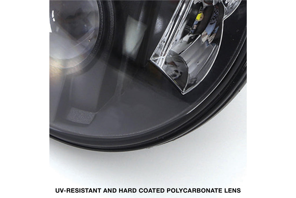 Pro Comp Jeep Headlights: 7" Round LED Hi/Lo (07-18 JK)
