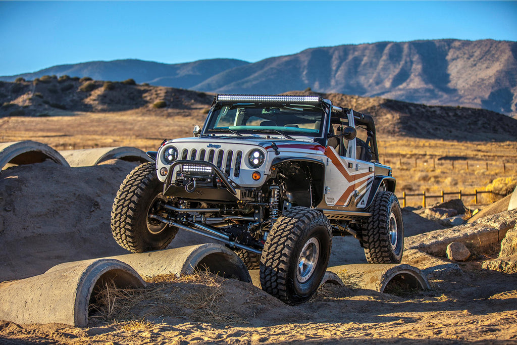 Pro Comp Jeep Headlights: 7" Round LED Hi/Lo (07-18 JK)