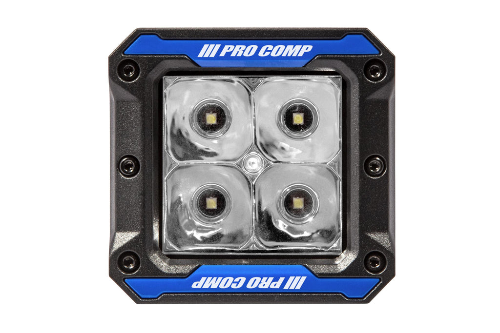 Pro Comp Gen 3 Pods: 2x2 Square / 12W / White / Spot Beam