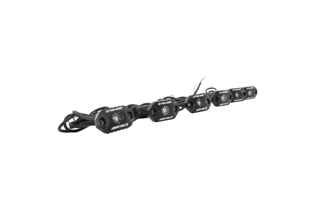 Pro Comp Universal Rock Light Kit: RGB Color Changing (6 Pc)