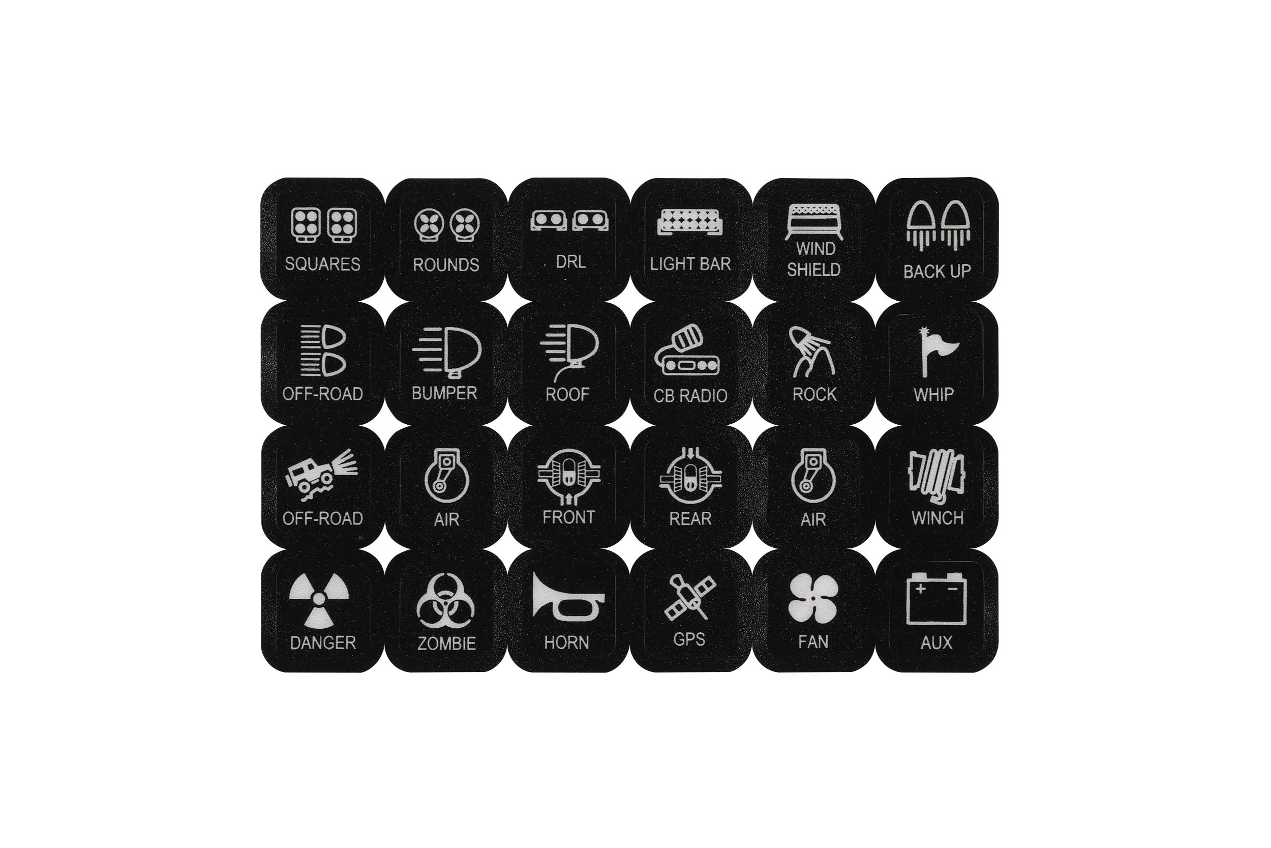 Pro Comp SS6 Universal Upfitter Switch Panel: Universal