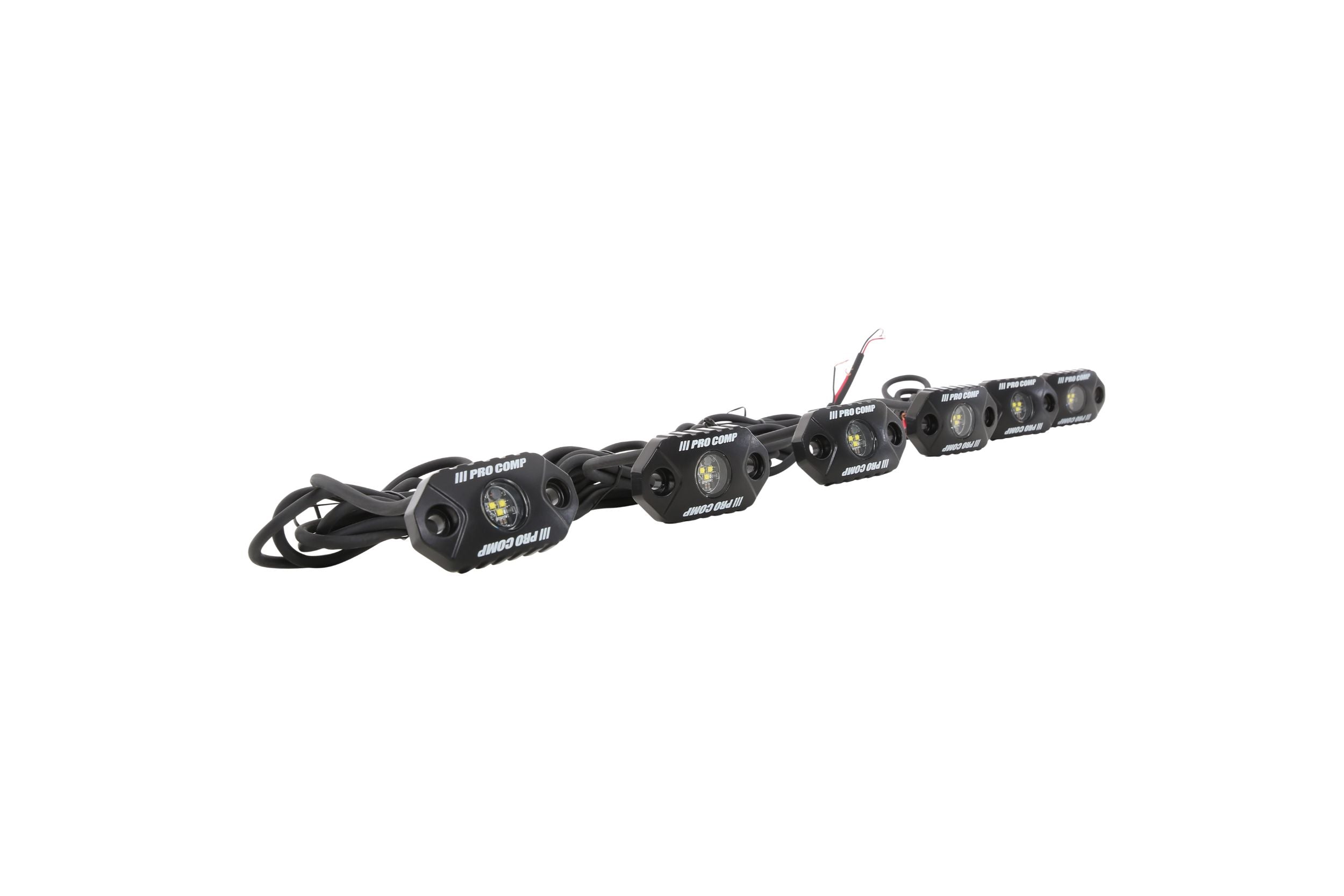 Pro Comp Universal Rock Light Kit: White (6 Pc)