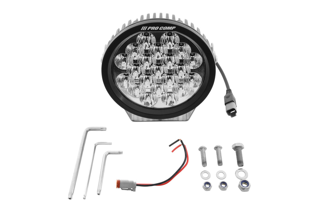 Pro Comp Motorsports Series LED Pod: 5" / White / Combo Beam