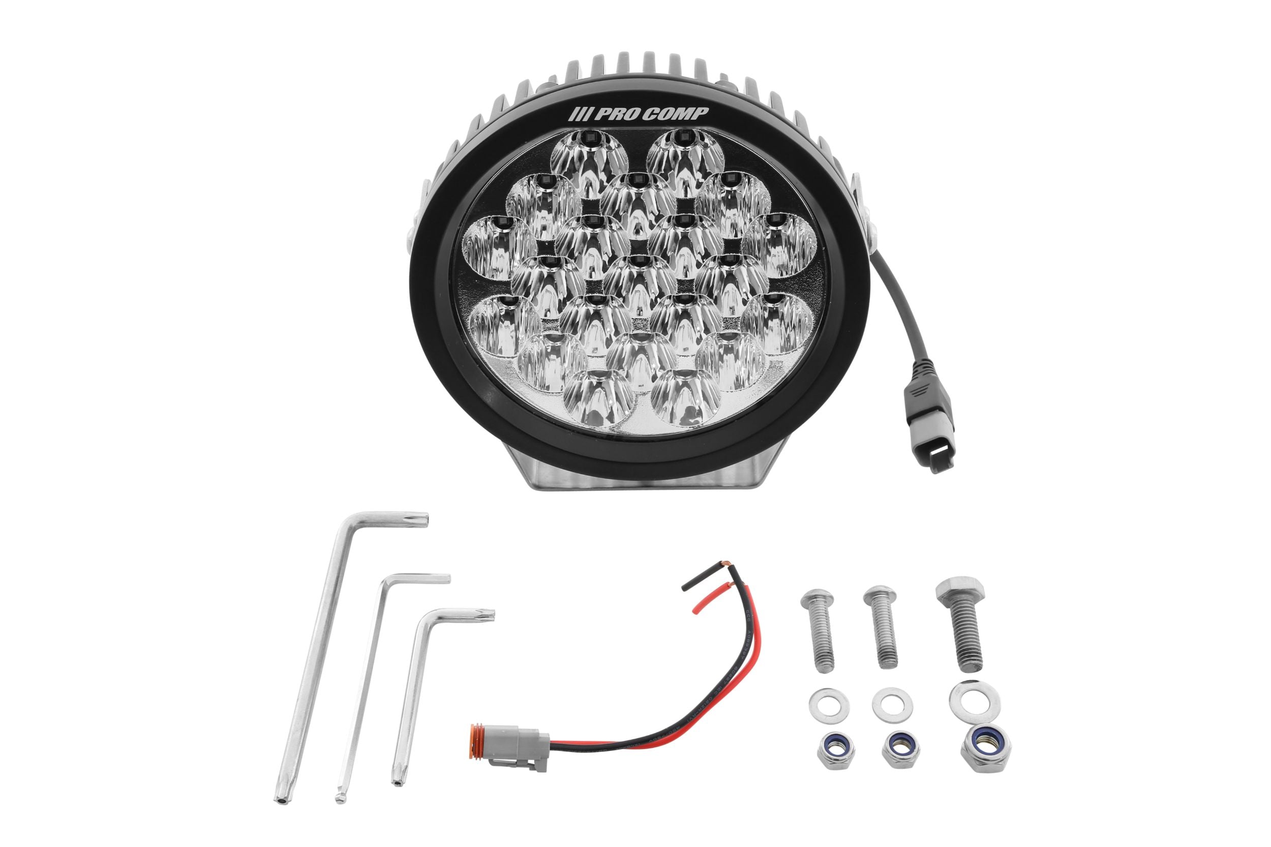 Pro Comp Motorsports Series LED Pod: 5" / White / Combo Beam