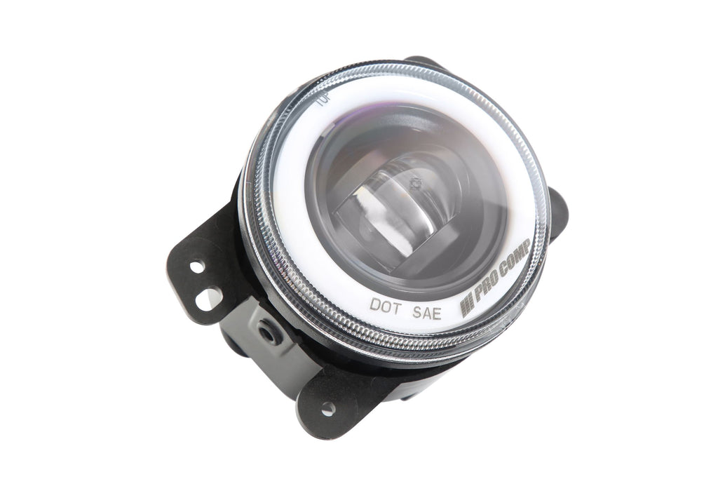 Pro Comp Jeep Fog Lights: Wide Fog Beam (White) (07-18 JK)