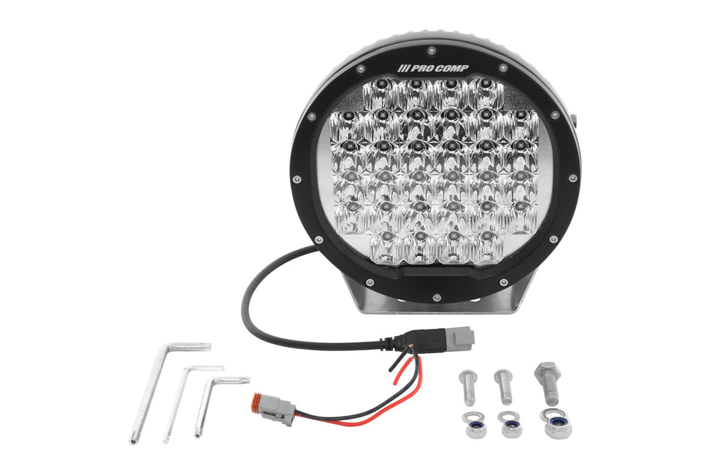 Pro Comp Motorsports Series LED Pod: 7"/ White / Combo Beam