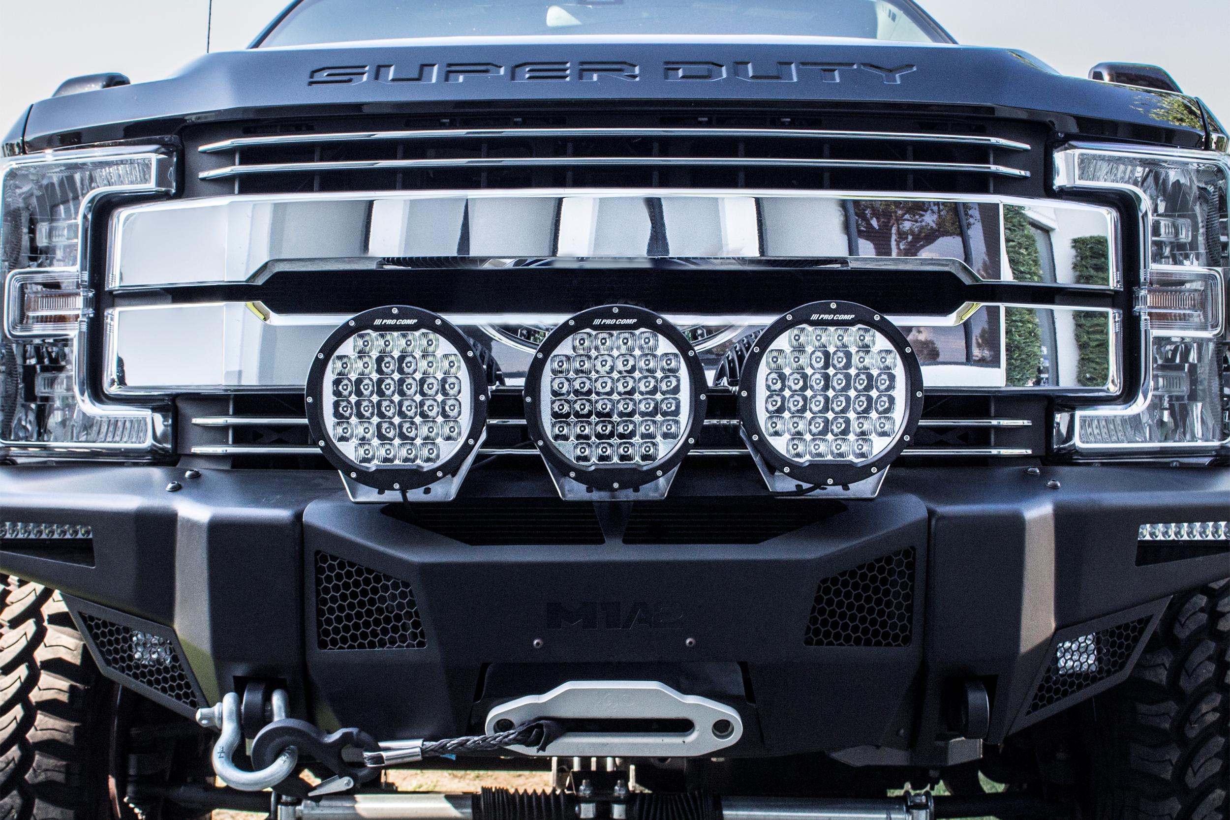 Pro Comp Motorsports Series LED Pod: 7"/ White / Combo Beam