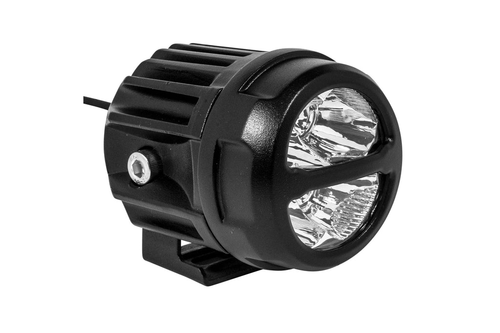Pro Comp S4-R LED Pods: 2x2 Round / 20W / White / Spot Beam